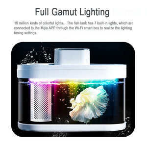 Aquarium Aquarium Acryl Desktop <span class=keywords><strong>Fish</strong></span> <span class=keywords><strong>Tank</strong></span> Aquarium Met Auto Timing Voeden En Ai Smart Verlichting - Product Image 5