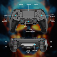 Manette sans fil JYD G-252 PS4, contrôleur de jeu sans fil, joystick, lecteur de jeu portable pour PS4 PC