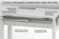 Poste de travail motorisé réglable en hauteur, bureau modulaire 3 places assis-debout, mobilier de bureau, banc de bureau, cloison de bureau