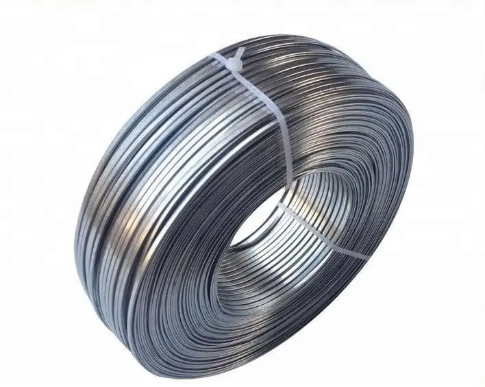 Brazil market 17/15 3.0x2.4mm 700 kgf arame liso para cerca 1000 45kg per roll High tensile strength galvanized oval wire