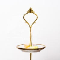 Support à gâteaux de mariage personnalisé, 3 niveaux, en céramique marbre, or, porcelaine décorative, vente en gros, pop,