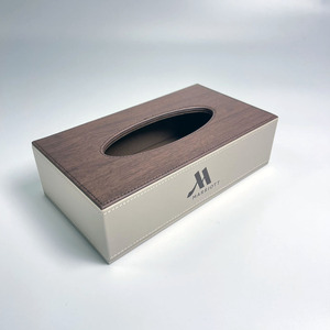 Nhà Máy Tùy Chỉnh PU Da Hộp Giấy Khách Sạn Hình Chữ Nhật Mô Hộp Máy Tính Để Bàn Hộp Lưu Trữ - Product Image 1