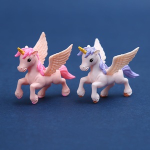 Resina pony micro paisaje decoración pegasus unicornio <span class=keywords><strong>miniatura</strong></span> DIY hogar jardín ornamento - Product Image 1