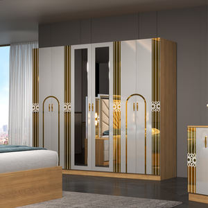 Camas de Madera de Lujo a <span class=keywords><strong>Precio</strong></span> Económico al por Mayor, Juego de Muebles de Dormitorio, <span class=keywords><strong>Cama</strong></span> Moderna de Madera para Apartamento, <span class=keywords><strong>Cama</strong></span> King Size, Queen Size, <span class=keywords><strong>Doble</strong></span>, Completa - Product Image 4