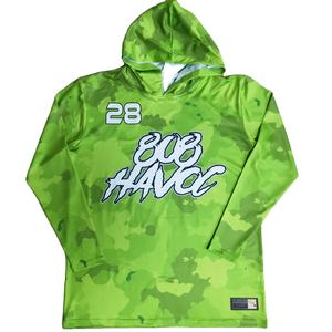 100% poliéster Impresión de sublimación completa secado rápido manga larga Sudadera con capucha camisa promocional Transferencia de Calor personalización - Product Image 6