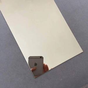 Lastra in Acciaio Inossidabile di Alta Qualità Personalizzata, Finitura 2B BA Serie 300 Grado SS304, Finitura Oro 8K per Saldatura - Product Image 6