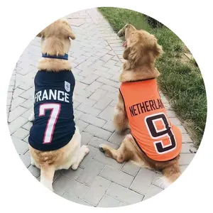 Nouveau design Fournisseurs de vêtements pour chiens Gilet pour animaux de compagnie Maillot confortable et respirant pour gros chiens