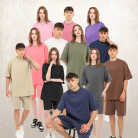 T-shirt Homme Oversize en Coton 100% de Haute Qualité, Lavé à l'Acide, Uni, Vintage, Tricoté Épais, Manches Courtes, Logo Personnalisé, Vente en Gros