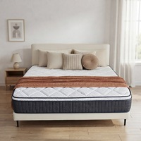 Doppelbett-Größe Moderne Design-Hybridmatratze mit Abnehmbarem Bezug, Gel-Memoryschaum und Taschenfederkern, 28 cm Dicke, für Villen