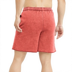 Pantalones Cortos Bermuda de Algodón de Color Sólido para Hombre, Cintura Elástica, Estilo Casual, Transpirables, con Bolsillos, Corte de Tiro Medio - Product Image 2