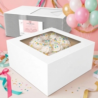 Caja para Cupcakes y Donuts de Papel Kraft Económica con Ventana y 4 Orificios, en Oferta