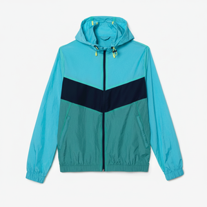 Veste de moto personnalisée pour hommes Nouveau design Coupe-vent à fermeture éclair complète Capuche en polyester imperméable pour la saison d'automne Options de taille supérieure - Product Image 1