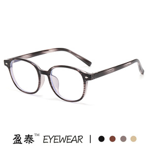 แว่นตา Plano กรอบกลม TR90แสงสีฟ้าใส่ได้ทั้งชายและหญิงกรอบแบบย้อนยุค Y6649 - Product Image 5