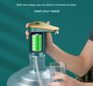 Bomba eléctrica para botella de agua, dispensador de agua potable ultrasilencioso, bomba recargable USB universal para cocina, oficina y hogar - Product Image 5