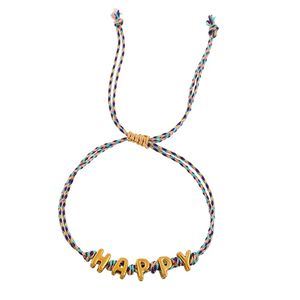 Pulsera <span class=keywords><strong>de</strong></span> Acero Inoxidable con Letras Tejidas MAMA DAD LOVE HAPPY, Pulsera Multifuncional Única con Letras para el Día <span class=keywords><strong>de</strong></span> San Valentín y el Día <span class=keywords><strong>de</strong></span> la Madre - Product Image 6