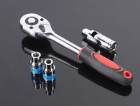 Kit d'outils de mécanicien automobile professionnel de qualité industrielle, 24 pièces, avec clés à douille en acier CR-V, robuste pour réparation automobile