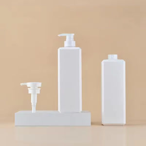 Vente en gros de flacons en plastique PET blanc de 1 litre avec pompe, flacons vides pour lotion/shampooing, capacité de 1000 ml, type de fermeture par pulvérisation - Product Image 1