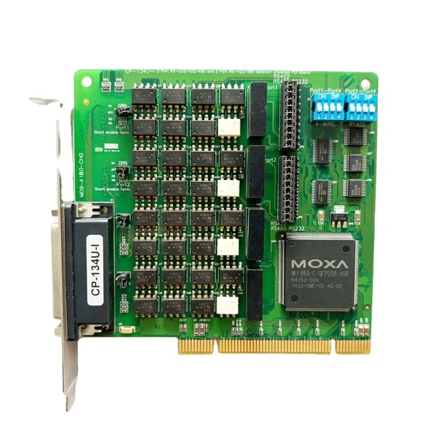 CP-134U-I RS-232/422/485 RS-422/485 PCBCP134UI VER2.3 MOXA 4 Port PCI Embedded Computer RS422 RS485 Serial Card