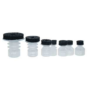 Ventosa de vacío industrial con cabezal de silicona y goma para superficies rugosas, para automatización de brazos robóticos - Product Image 1