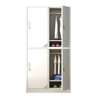 Armoire de rangement métallique sur mesure en acier inoxydable et aluminium, fabrication de tôles, couleur RAL, logo personnalisé pour vêtements