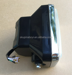 Phare avant carré vintage universel 55W 12V pour <span class=keywords><strong>moto</strong></span>, lampe rétro pour Cafe Racer Bobber <span class=keywords><strong>Triumph</strong></span> Cruiser - Product Image 3