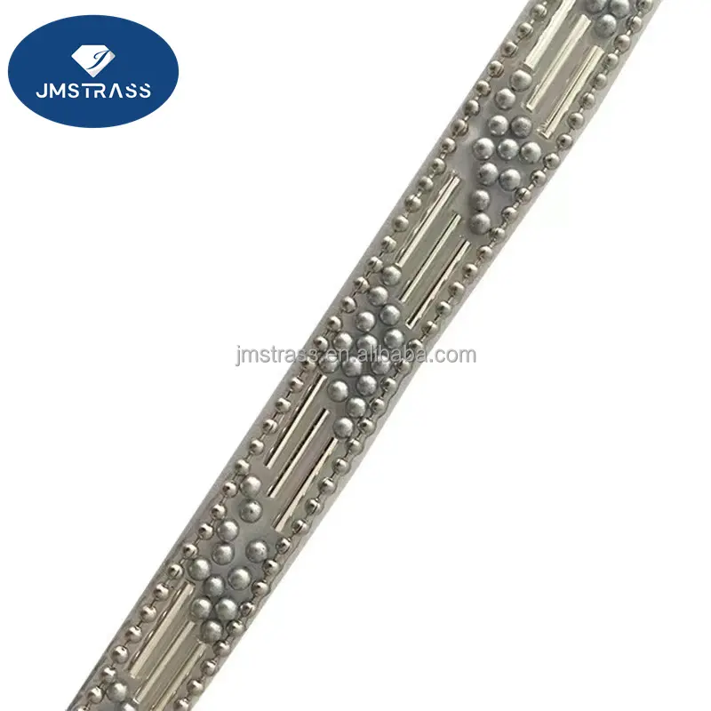 1 cm di larghezza personalizzato strass applique catena ferro su vetro perline trim cristallo strass taglio