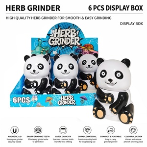 New Arrival Zinc Alloy <b>Grinder</b> Panda Design Big Size <b>Herb</b> <b>Grinder</b> - Product Image 1