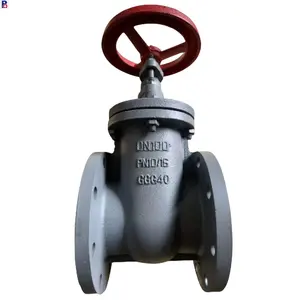 PN10/16 competitive price F4 ductile cast iron gate valve GGG50 non-rising stem metal seal hard seal gate valve