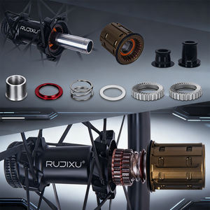 RUJIXU 700C patrón de mariposa fibra de carbono 38mm ruedas Clincher 5,2mm radios disco de bicicleta de carretera 36/54T trinquete 120 anillo Hub mate - Product Image 2