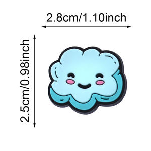 XIAOCHUAN mignon soleil météo breloques pour coque de téléphone indésirable autocollant personnalisé multifonctionnel décoration chaussures breloques - Product Image 2