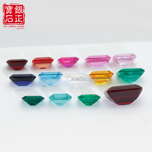 Saphirs synthétiques en vrac, taille émeraude/octogonale à facettes, 0,8-10 carats, options multicolores, <span class=keywords><strong>prix</strong></span> par carat avec certificat AGL - Product Image 5
