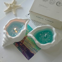 Muschel-Aromatherapie-Kerze Ambiente-Geschenke Gelee-Wachs Duftgeschenke Handgefertigte Kreative Ornamente Muschelförmige Wachskerze