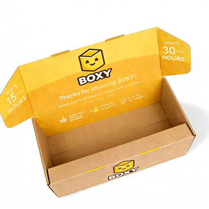 Boîte d'expédition pour chaussettes et vêtements, emballage d'expédition personnalisé, boîte pliable en carton ondulé E Flute, fabricant sur mesure - Product Image 1