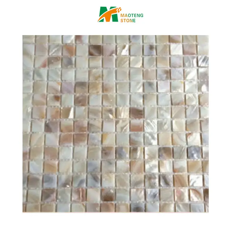 White Natural Square Mother of Pearl Sea Shell Mosaic Tile for Home Decoration