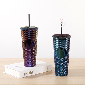 Gobelets à café en plastique noir mat personnalisés de 24 oz pour vente en gros, adaptés aux boissons et aux gobelets isothermes, avec motif ananas personnalisé - Product Image 6
