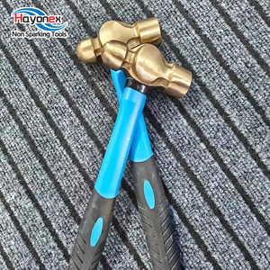 Martello a testa sferica antiscintilla con manico in fibra di vetro, in bronzo alluminio 0.5p, per cassetta degli attrezzi <span class=keywords><strong>Thor</strong></span> - Product Image 6