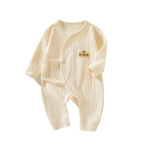 Baby Knitted Romper Pure Cotton Unisex Spring Autumn <b>Onesie</b> With <b>Bunny</b> Patch Newborn Bodysuit - Product Image 5