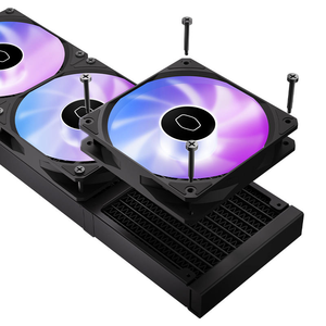 New Stock DEEPCOOL LE360 V2 ZERO DARK IPS Screen AIO CPU Cooler ARGB Liquid CPU <b>Fan</b> Gaming <b>Computer</b> Cooling - Product Image 4