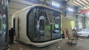 2025 modelo de fábrica nueva llegada gran oferta contenedor prefabricado cápsula espacial de lujo Casa patio trasero con cocina para <span class=keywords><strong>Costa</strong></span> de Marfil - Product Image 6