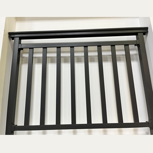 Main courante moderne en aluminium pour escalier Balcon Conception simple Rampe de pont en aluminium avec poteau de rambarde à barre carrée - Product Image 4
