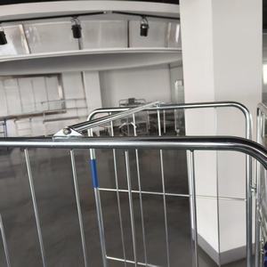 3-zijdige Nestbare Opvouwbare Zware Logistieke Gaasrol Container Rolkooi Container Trolley - Product Image 4