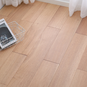 Suelo de Madera Maciza de Caoba y Roble de 18 mm, Grado Grafito, Calefacción por Suelo Radiante, Sistema de Clic, Antideslizante, Sin Pegamento, Sin Vigas, Ecológico, Moderno - Product Image 1