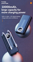 Batterie externe Li-Polymère 10000 mAh personnalisable, qualité supérieure, chargement rapide, vente directe usine, populaire