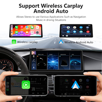 Navigateur GPS sans fil ultra-fin 12,3 pouces avec écran HD IPS, CarPlay et Android Auto pour Linux, compatible avec BMW E60/E61/E63/E64 Série 3/5