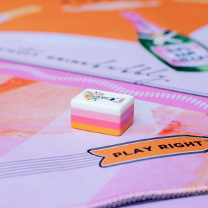 Juego de Fichas de Mahjong Americanas Bams & Bubbly de 4 Capas con Confeti, Azul y Morado, Logotipo Personalizado para Casino, Juegos de Mesa de Apuestas Sociales - Product Image 2