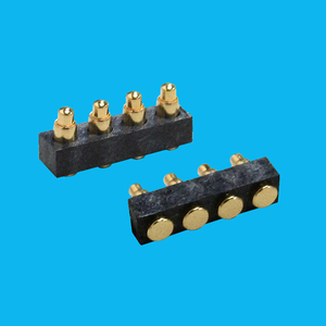PGP25-V45X-1Xxx ขั้วต่อแบบ Pogo Pin ตัวผู้ ขนาด 2.50 มม. 180 ขา °   ขั้วต่อ SMT แบบสปริงโหลดสำหรับการชาร์จแบตเตอรี่ PCB ความต้านทานต่ำ - Product Image 1