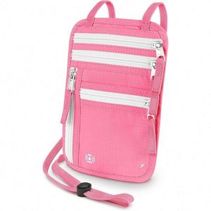 Free Sample Full Print Waterproof RFID Blocking Credit Card Holder <b>Travel</b> Passport <b>Wallet</b> <b>Organizer</b> with Neck Strap - Product Image 1