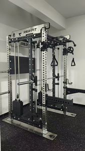 All‑In‑One Smith Training Station Cable Crossover Squat <b>Bench</b> Pull Up Single Cage Multi Exercise - Product Image 2