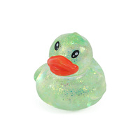 Jouet anti-stress RXS : Canard moelleux avec paillettes, jouet anti-stress canard de dessin animé, gadget créatif pour la décompression, rebond lent et doux