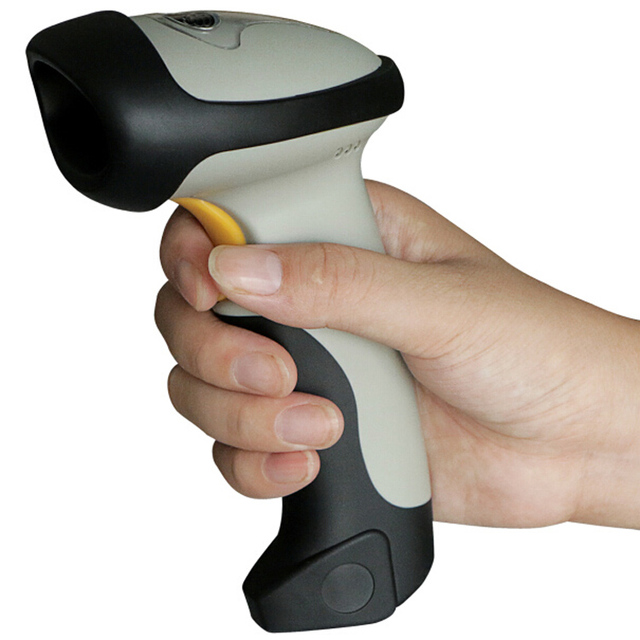 Automatic Scan Code Reader Wireless BT Handheld 1D/2D Qr Blue-tooth Barcode Scanner Auto Scan / Manual Mode Laser Usb